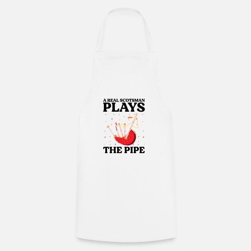 Bagpipes for bagpipe instructors and bagpipers - Cooking Apron - white