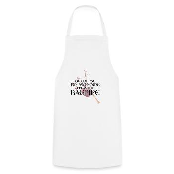 Conception de cornemuse pour Scotland Pride et cornemuse - Tablier de cuisine - blanc - Devant - AI Model Male 185 dark (185cm)