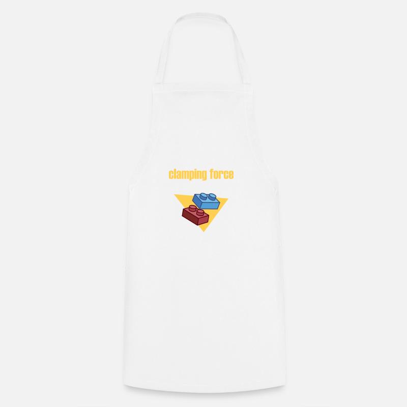 May the clamping force be with you - clamping blocks - Cooking Apron - white