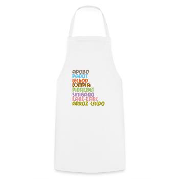 Philippines Filipino Flag Pride I Cadeau - Tablier de cuisine - blanc - Devant - AI Model Male 185 dark (185cm)