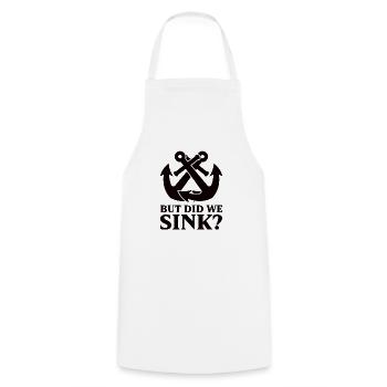 Boating Dad Boat Captain Pontoon Sailor Cruising - Cooking Apron - white - Front - AI Model Male 185 dark (185cm)
