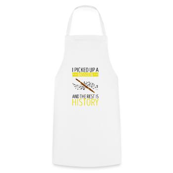 Bassoon Wind Instrument Design for Bassoonist - Cooking Apron - white - Front - AI Model Male 185 dark (185cm)