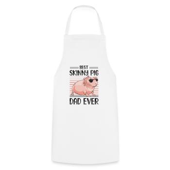 Hairless guinea pig Skinny piggy - Cooking Apron - white - Front - AI Model Male 185 dark (185cm)