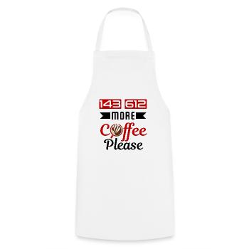 Codeur médical Profession Médical - Tablier de cuisine - blanc - Devant - AI Model Male 185 dark (185cm)