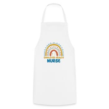 Infirmière d’entreprise arc-en-ciel - Tablier de cuisine - blanc - Devant - AI Model Male 185 dark (185cm)
