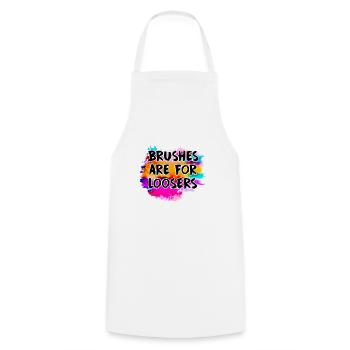 Peintre Toile Liquide Peinture Art Peinture - Tablier de cuisine - blanc - Devant - AI Model Male 185 dark (185cm)