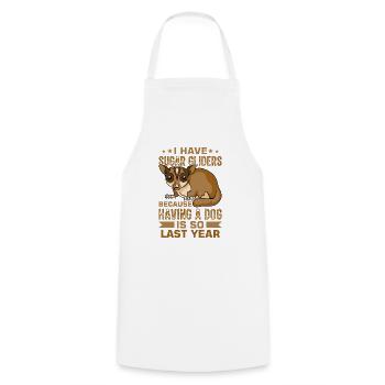 Australia Marsupial Wildlife Animal Lover Sugar - Cooking Apron - white - Front - AI Model Male 185 dark (185cm)