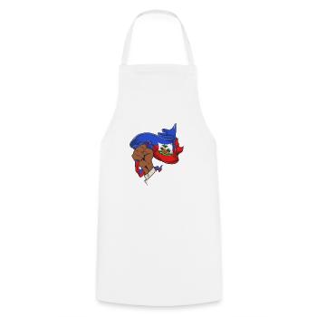 Haiti Haitian Flag Ayiti Haitian I Gift - Cooking Apron - white - Front - AI Model Male 185 dark (185cm)