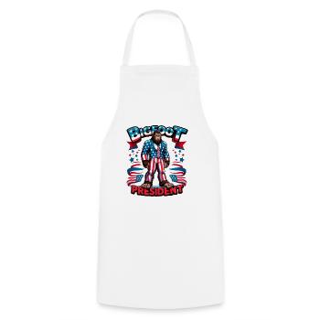 Bigfoot President Candidate - USA American Flag - Cooking Apron - white - Front - AI Model Male 185 dark (185cm)