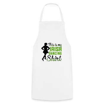 Irish Dance Irish Dancing - Cooking Apron - white - Front - AI Model Male 185 dark (185cm)