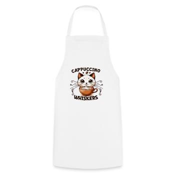 Coffee Break Cat Lover, Coffee Lover Süße Katze - Kochschürze - Weiß - Vorne - AI Model Male 185 dark (185cm)