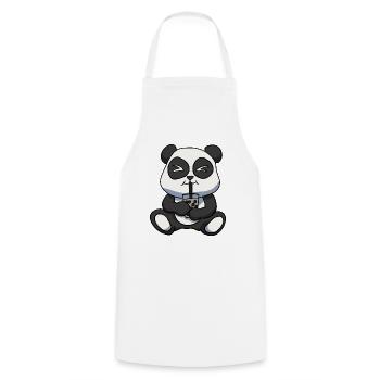 Anime Kawaii Bubble Tea Trinken Panda Bär Hand D - Kochschürze - Weiß - Vorne - AI Model Male 185 dark (185cm)