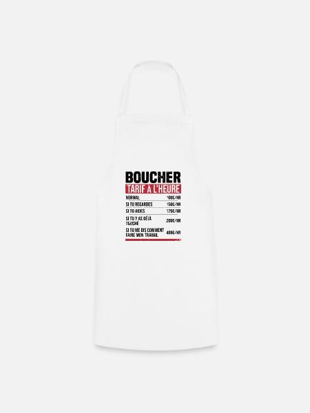 Metzger Stundensatz Humor Geschenkidee - Kochschürze - Weiß