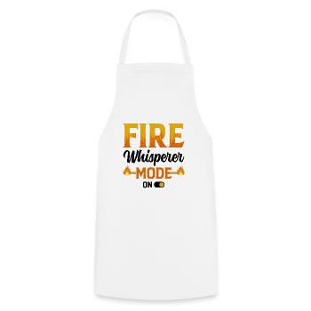 Bâton de feu Danse du feu Danseur de feu Danseur de feu - Tablier de cuisine - blanc - Devant - AI Model Male 185 dark (185cm)