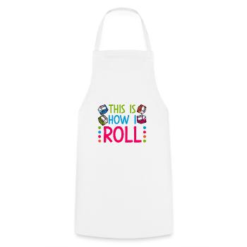 Bunco Squad Bunco Dice Bunco Game Night - Cooking Apron - white - Front - AI Model Male 185 dark (185cm)