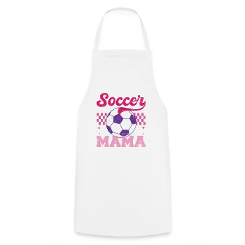 Football Maman Détresse Fête des Mères Maman - Tablier de cuisine - blanc - Devant - AI Model Male 185 dark (185cm)