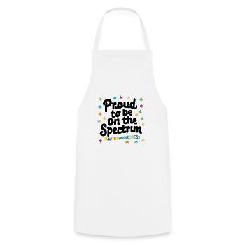 Proud To Be On The Spectrum Autism Awareness - Cooking Apron - white - Front - AI Model Male 185 dark (185cm)