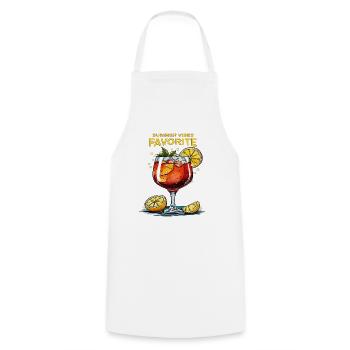 DRINK SPRITZ SUMMER VIBES FAVORITE - Cooking Apron - white - Front - AI Model Male 185 dark (185cm)