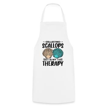 Shell Shell Collector Scallop - Cooking Apron - white - Front - AI Model Male 185 dark (185cm)