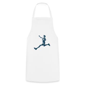 Conception de course pour les coureurs au marathon - Tablier de cuisine - blanc - Devant - AI Model Male 185 dark (185cm)