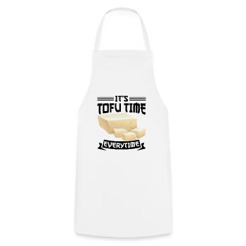 Vegan Vegetarier Design für einen Tofu Fan - Kochschürze - Weiß - Vorne - AI Model Male 185 dark (185cm)