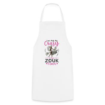 Funny Zouk Dancer Saying - Cooking Apron - white - Front - AI Model Male 185 dark (185cm)