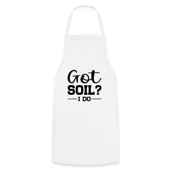 Soil Scientist Pedology - Cooking Apron - white - Front - AI Model Male 185 dark (185cm)
