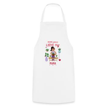 Tout mon amour pour maman - Tablier de cuisine - blanc - Devant - AI Model Male 185 dark (185cm)