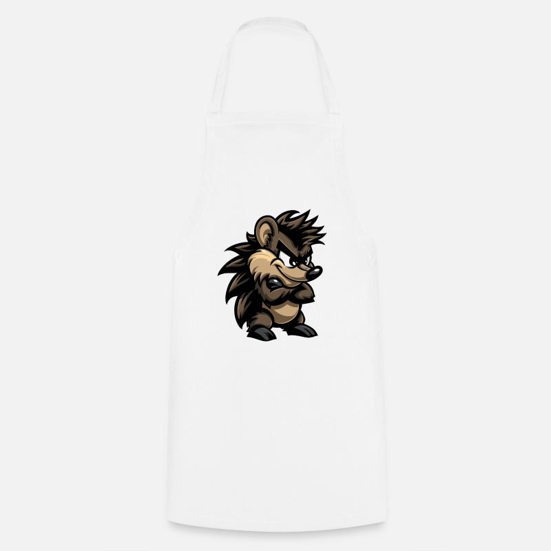 Bande dessinée hérisson - Tablier de cuisine - blanc