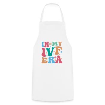 Surrogate Mother IVF Transfer Day - Cooking Apron - white - Front - AI Model Male 185 dark (185cm)