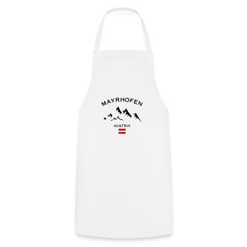 Skigebiet Mayrhofen Österreichische Alpen Ski-Souvenir - Kochschürze - Weiß - Vorne - AI Model Male 185 dark (185cm)