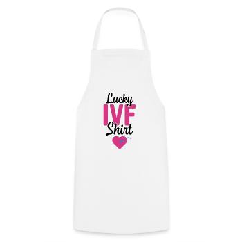 Surrogate Mother IVF Transfer Day - Cooking Apron - white - Front - AI Model Male 185 dark (185cm)