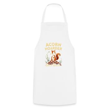 Squirrel Watching Enthusiast Wildlife - Cooking Apron - white - Front - AI Model Male 185 dark (185cm)