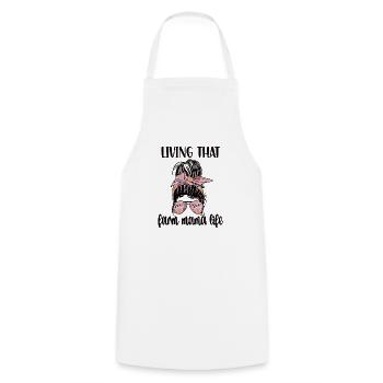 Farmer's wife Farm owner Farm owner Farmer - Cooking Apron - white - Front - AI Model Male 185 dark (185cm)