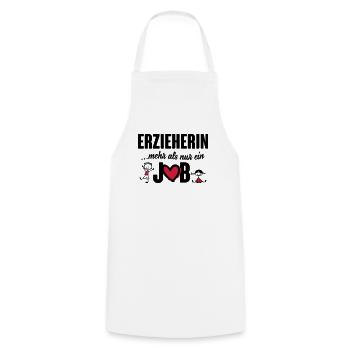 Erzieherin - mehr als nur ein Job - Kochschürze - Weiß - Vorne - AI Model Male 185 dark (185cm)