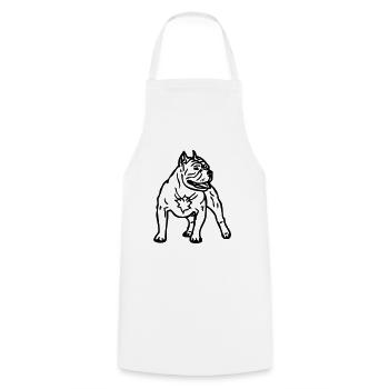 bullypitbull_1 - Tablier de cuisine - blanc - Devant - AI Model Male 185 dark (185cm)