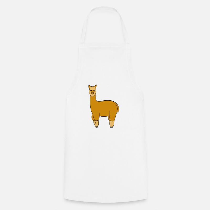 Lama - Kochschürze - Weiß