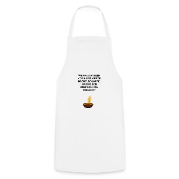 Yoga Fitness Saying Sport Funny Gift - Cooking Apron - white - Front - AI Model Male 185 dark (185cm)