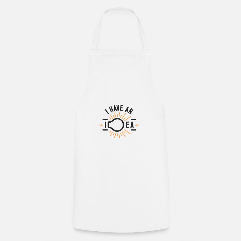 idée - Tablier de cuisine - blanc