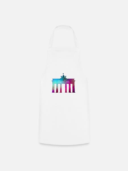Brandenburger Tor Berlin - Kochschürze - Weiß