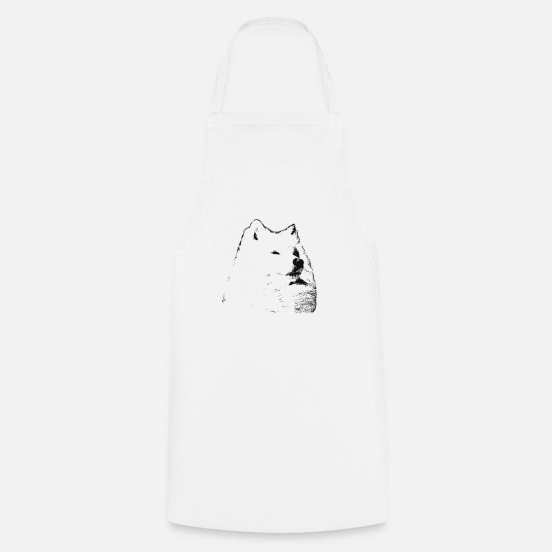 Samoyed - Cooking Apron - white