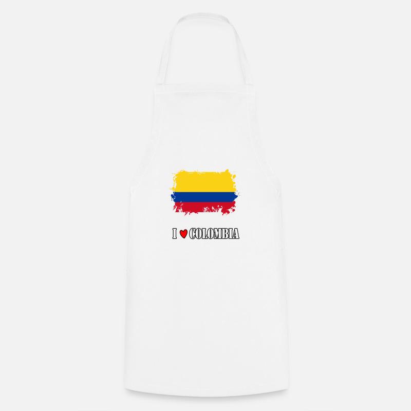 J'aime la Colombie - Tablier de cuisine - blanc