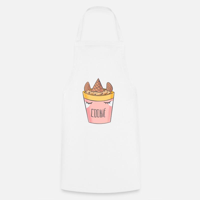 Unification gift for unicorners - cookie - Cooking Apron - white