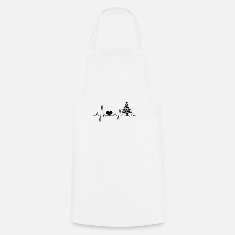 COG D'ECG DE NOEL AVEC ARBRE DE NOEL - Tablier de cuisine - blanc