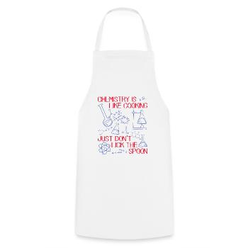 LA CHIMIE EST COMME LA CUISSON - Tablier de cuisine - blanc - Devant - AI Model Male 185 dark (185cm)