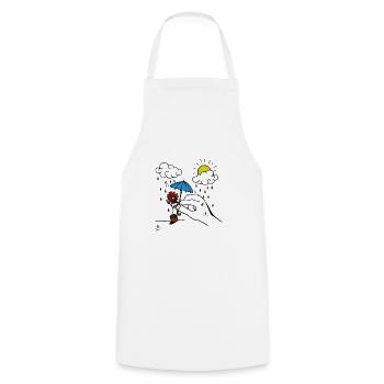 Rain - Cooking Apron - white - Front - AI Model Male 185 dark (185cm)