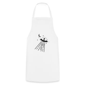 Alien Vintage - Tablier de cuisine - blanc - Devant - AI Model Male 185 dark (185cm)