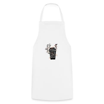 Expresso Your Self Coffee Espresso Quote - Cooking Apron - white - Front - AI Model Male 185 dark (185cm)