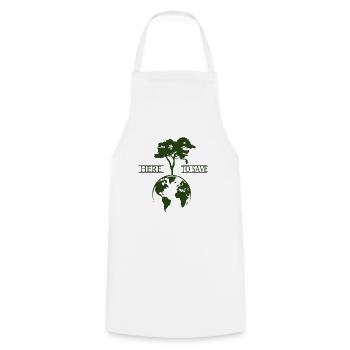 climate Protection - Cooking Apron - white - Front - AI Model Male 185 dark (185cm)