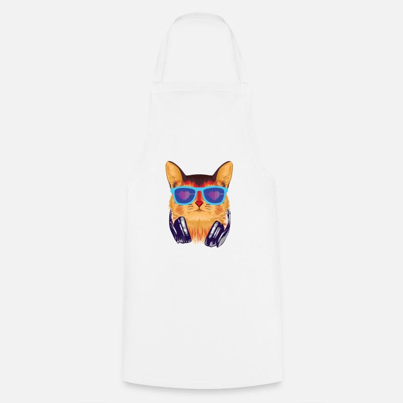 Le Coolcat - Tablier de cuisine - blanc